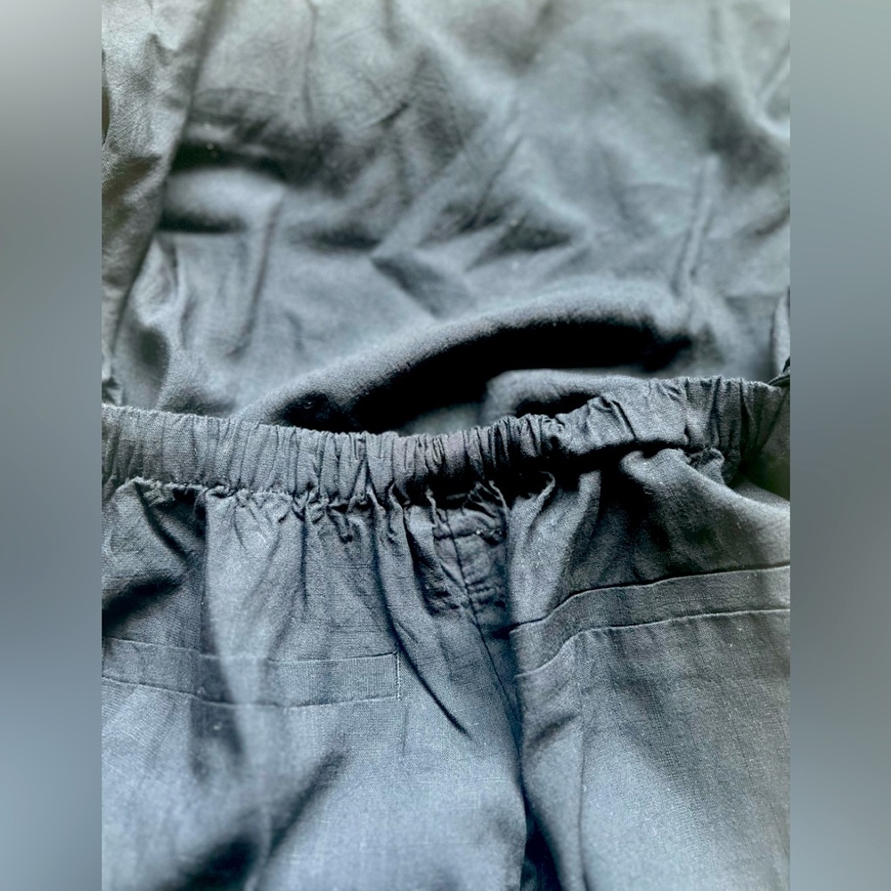 NWT: Marine Layer Eloise Belted Jumpsuit: Black - Picture 8 of 10